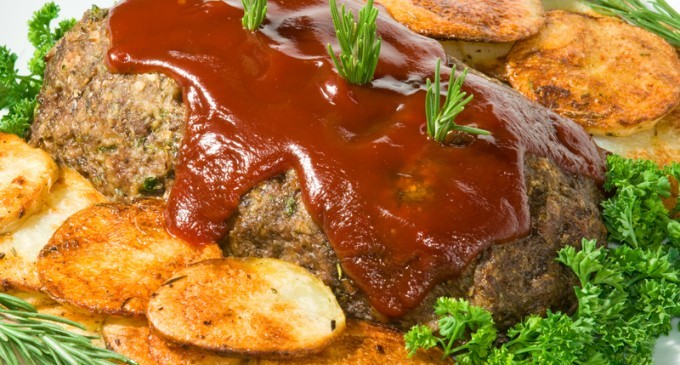 Slow Cooked Meatloaf & Potatoes