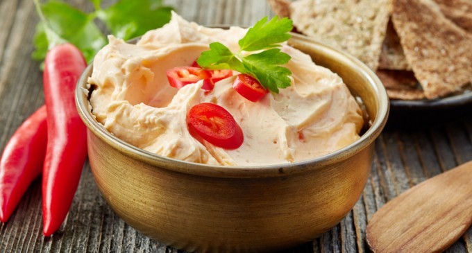 Our New Favorite Appetizer: Cream Cheese & Roasted Red Pepper Dip