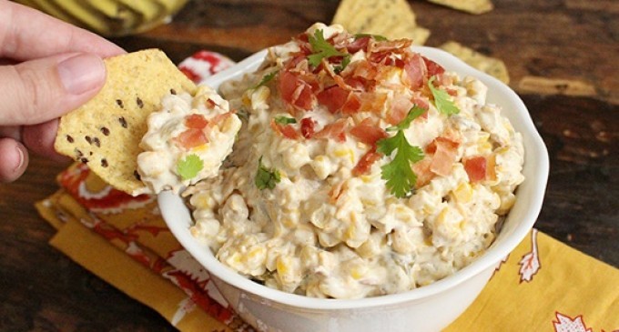 Look No Further: This Creamy, Cheesy Corn Dip Has A South Of The Border Flair & Is The Perfect Starter!