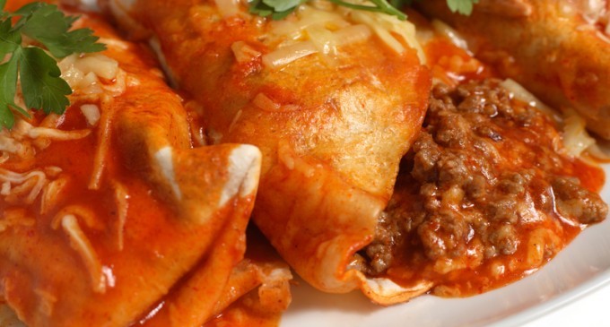 It Only Took One Bite Of These Beefy, Cheesy Enchiladas For Us To Be Completely Addicted