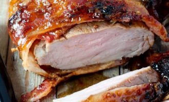 This Bacon Brown Sugar Pork Tenderloin Is Simple And Makes One Amazing Meal!